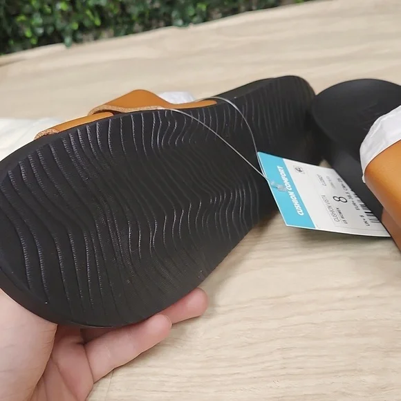 Brown Double Strap Sandals - Picture 2 of 5